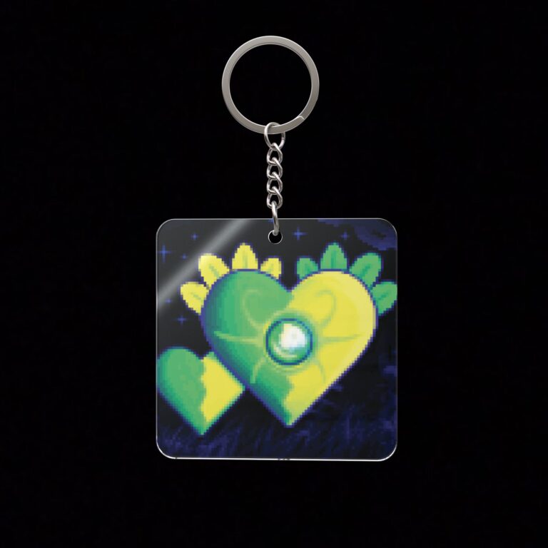 Twin Heart Keychain